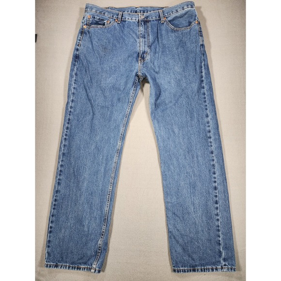 Levi's Other - Levi's 505 Regular Fit Jeans Mens 40x32 Blue Medium Wash Straight Leg Classic